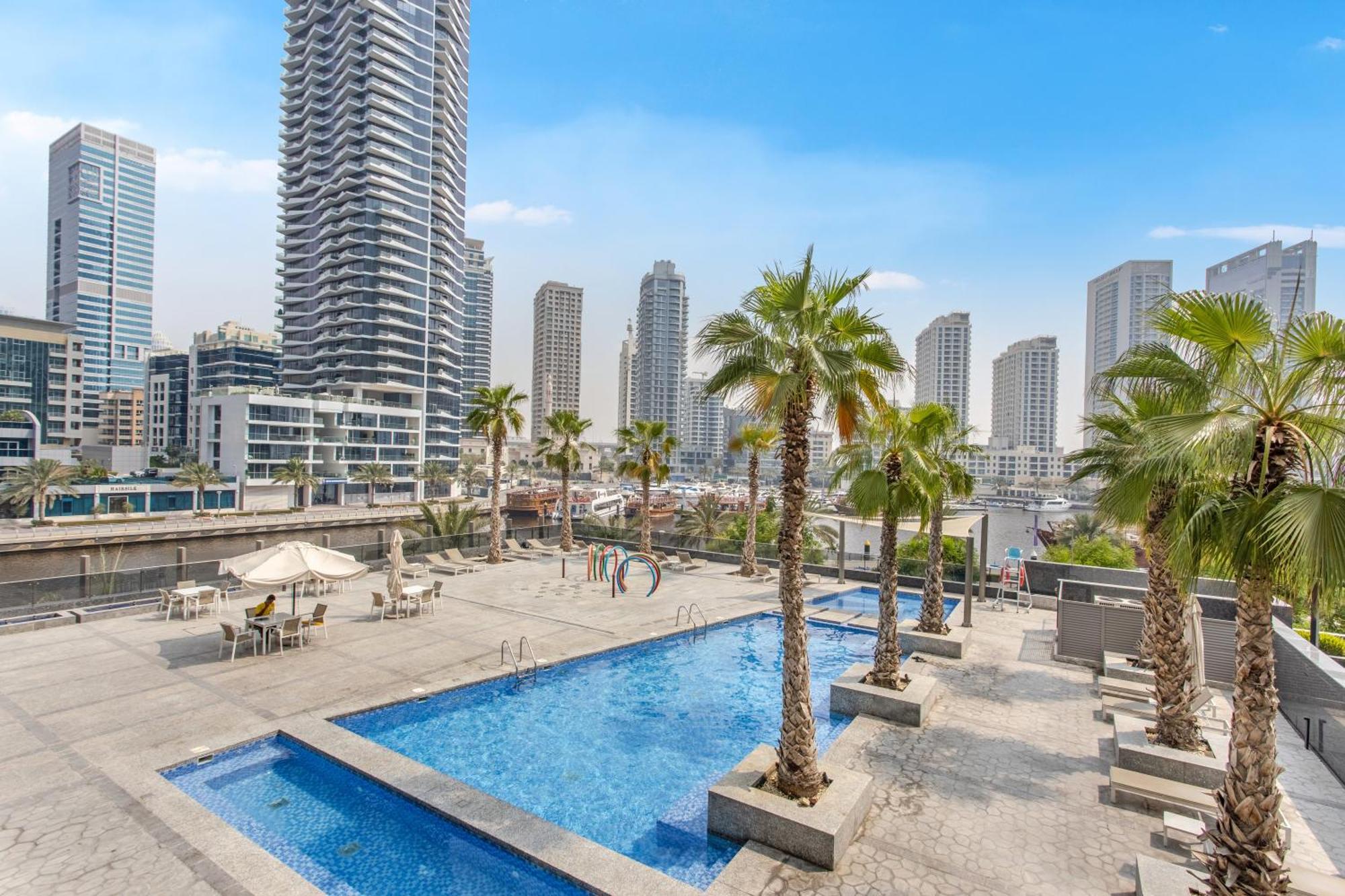 Ferienwohnung Icon Casa Living - Sparkle Tower 1 Dubai Exterior foto